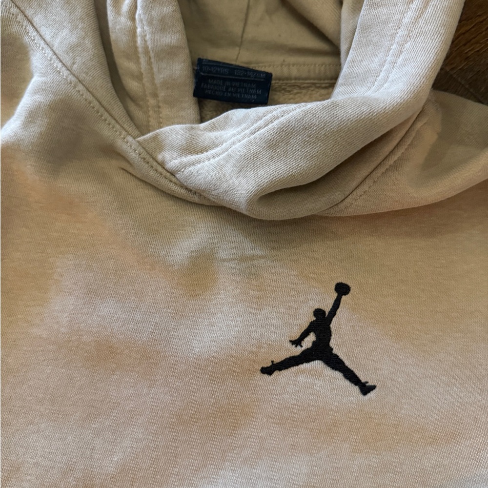 Neutral Tan Youth Jordan Hoodie - Picture 2 of 5